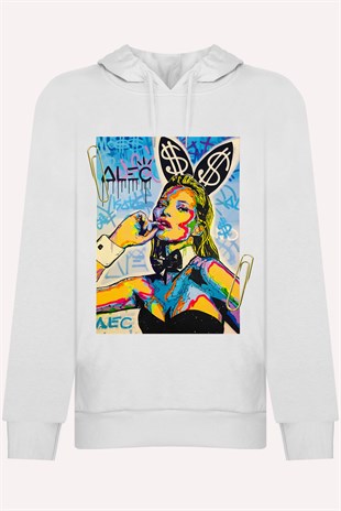PRINTED KATE MOSS  hoodie
