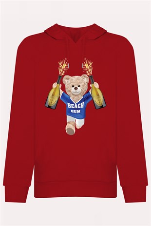 PRINTED TEDDY BEAR hoodie