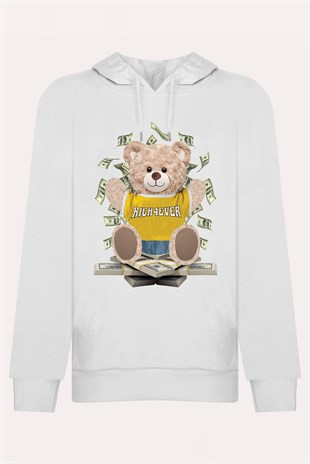 PRINTED TEDDY BEAR hoodie