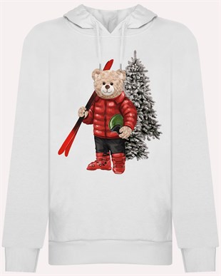 PRINTED TEDDY BEAR hoodie