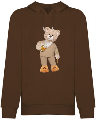 PRINTED TEDDY BEAR hoodie