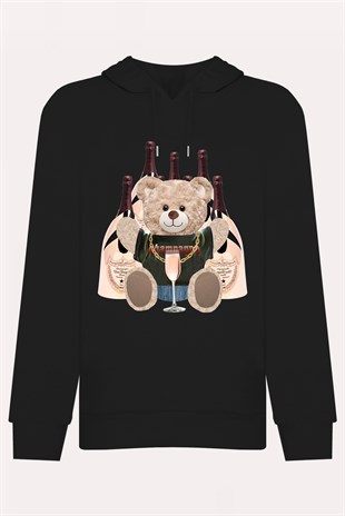 PRINTED TEDDY BEAR hoodie