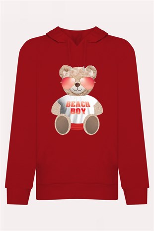 PRINTED TEDDY BEAR hoodie