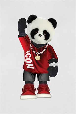 PRINTED PANDA hoodie