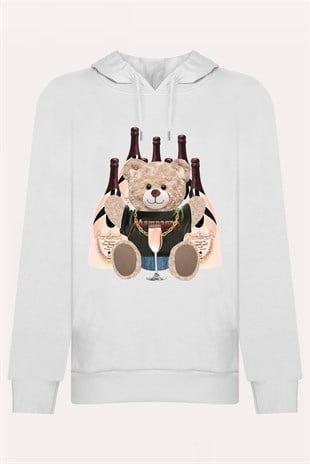 PRINTED TEDDY BEAR hoodie