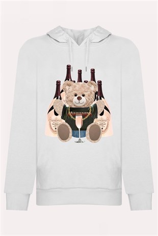 PRINTED TEDDY BEAR hoodie