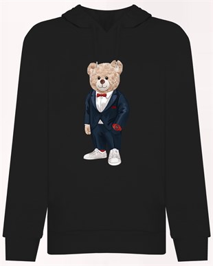 PRINTED TEDDY BEAR hoodie