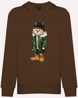 PRINTED TEDDY BEAR hoodie