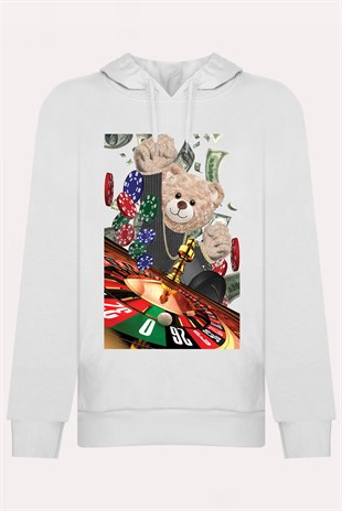 PRINTED TEDDY BEAR hoodie