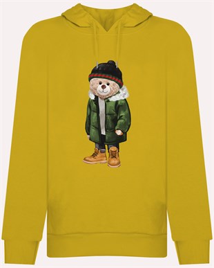 PRINTED TEDDY BEAR hoodie