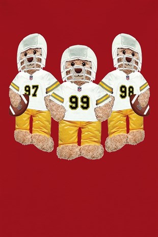 PRINTED TEDDY BEAR hoodie