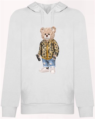 PRINTED TEDDY BEAR hoodie