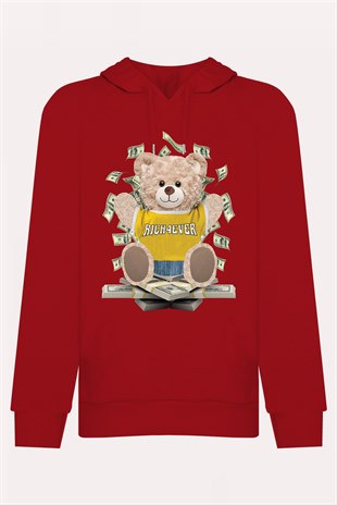 PRINTED TEDDY BEAR hoodie