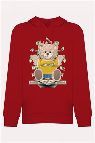 PRINTED TEDDY BEAR hoodie