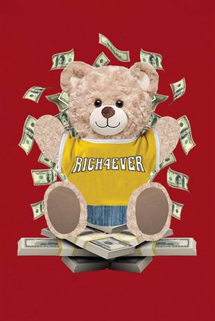 PRINTED TEDDY BEAR hoodie