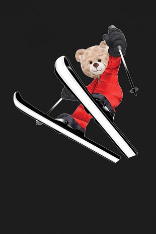 PRINTED TEDDY BEAR hoodie