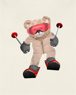 PRINTED TEDDY BEAR hoodie