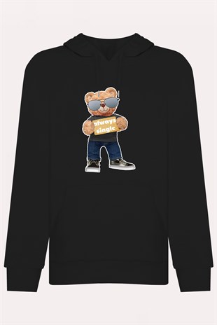 PRINTED TEDDY BEAR hoodie