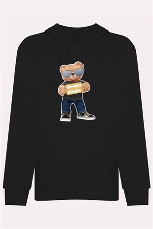 PRINTED TEDDY BEAR hoodie