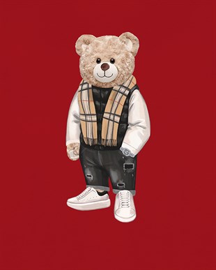 PRINTED TEDDY BEAR hoodie