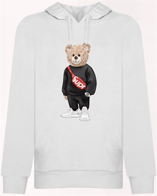 PRINTED TEDDY BEAR hoodie