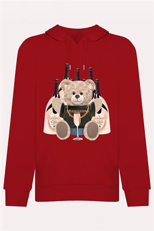 PRINTED TEDDY BEAR hoodie
