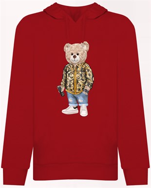 PRINTED TEDDY BEAR hoodie
