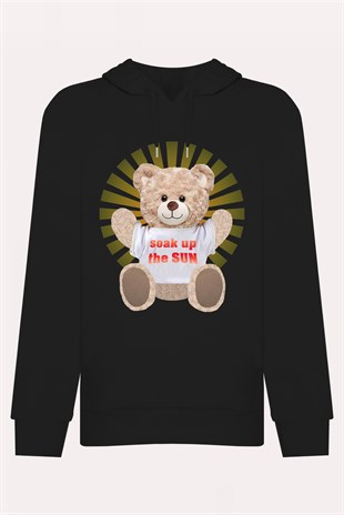 PRINTED TEDDY BEAR hoodie