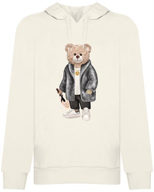 PRINTED TEDDY BEAR hoodie