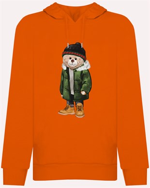 PRINTED TEDDY BEAR hoodie