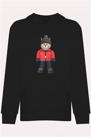 PRINTED TEDDY BEAR hoodie