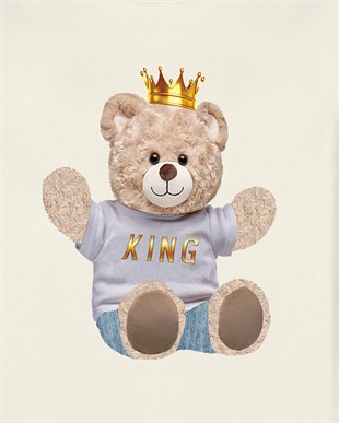 PRINTED TEDDY BEAR hoodie