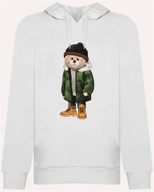 PRINTED TEDDY BEAR hoodie