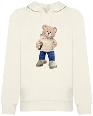 PRINTED TEDDY BEAR hoodie