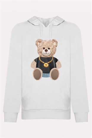 PRINTED TEDDY BEAR hoodie