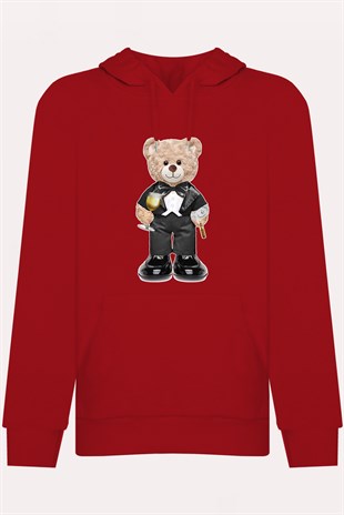 PRINTED TEDDY BEAR hoodie