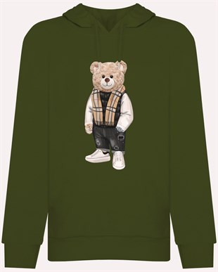 PRINTED TEDDY BEAR hoodie