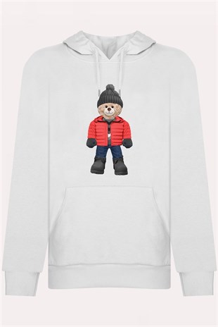 PRINTED TEDDY BEAR hoodie