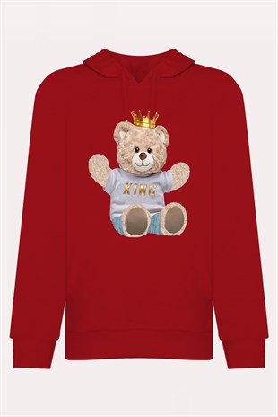 PRINTED TEDDY BEAR hoodie