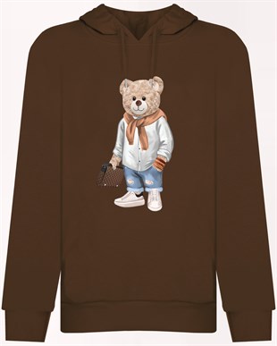 PRINTED TEDDY BEAR hoodie