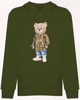 PRINTED TEDDY BEAR hoodie