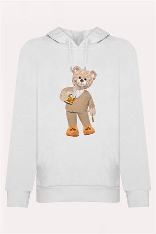 PRINTED TEDDY BEAR hoodie