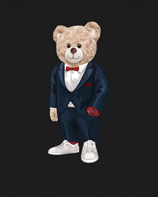 PRINTED TEDDY BEAR hoodie