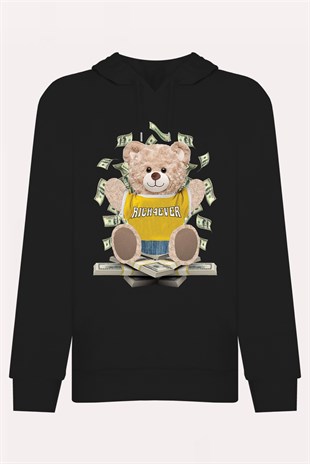 PRINTED TEDDY BEAR hoodie