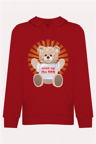 PRINTED TEDDY BEAR hoodie