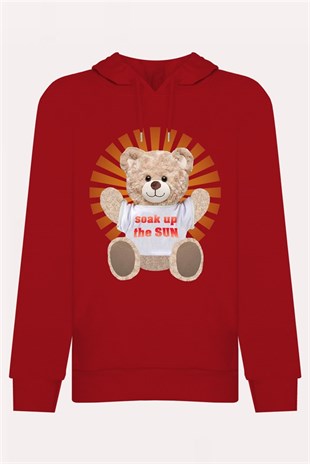PRINTED TEDDY BEAR hoodie