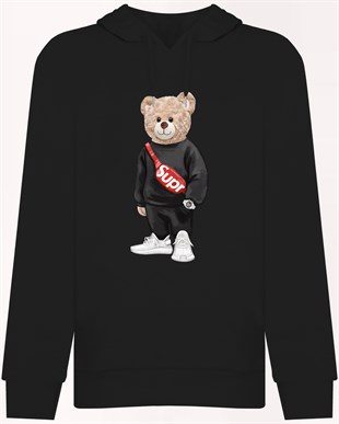 PRINTED TEDDY BEAR hoodie