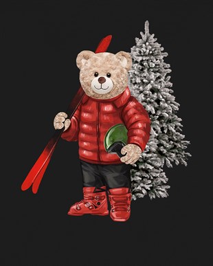 PRINTED TEDDY BEAR sweatshirt