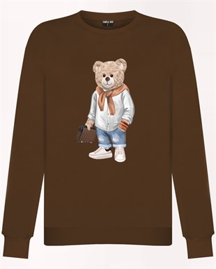 PRINTED TEDDY BEAR sweatshirt