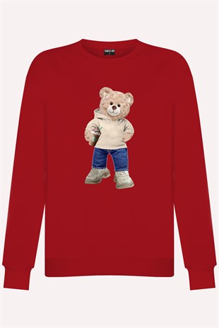 PRINTED TEDDY BEAR sweatshirt